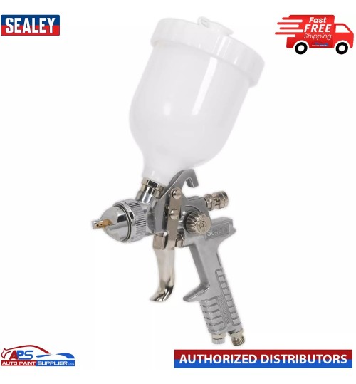 Sealey S642G Spray Gravity Gun Feed 1.8mm Set Up Paint Car Bodyshop Panel Garage